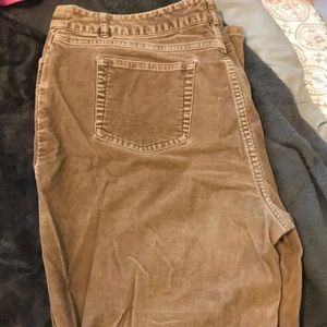 Brown corduroy pants